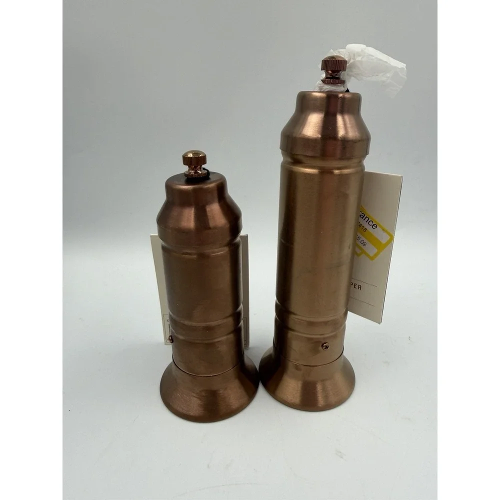 Pair Hearth & Hand With Magnolia Salt & Pepper Copper Finish Crank Grinders NWT - Picture 1 of 16